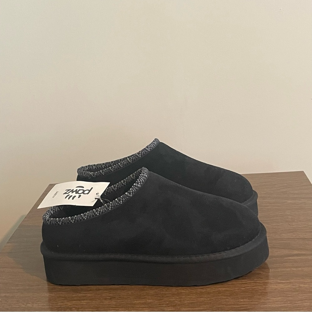 NWT Pawz Slippers Black Shoes Sz 9 - Picture 4 of 4